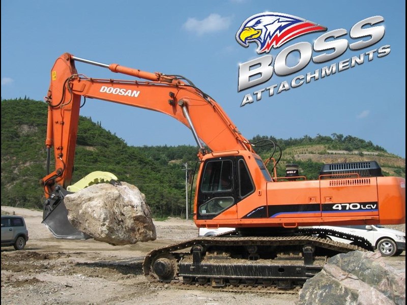 boss attachments boss 4-50 ton demolition/rock bucket grapples - in stock 447089 005