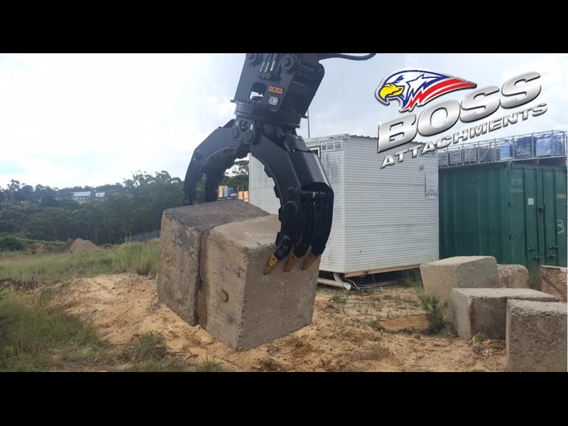 boss attachments boss 4-50 ton rotating demolition/rock grapples 447090 003