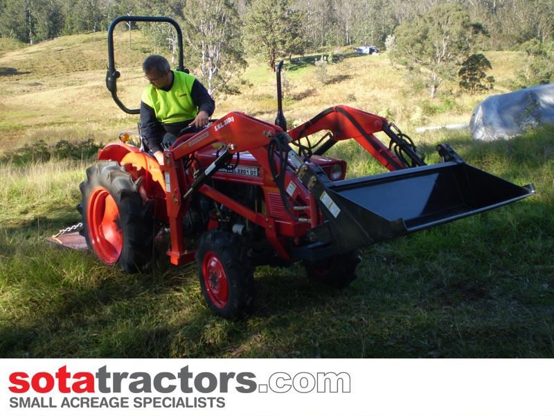 kubota l2201dt tractor + 4 in 1 loader + backhoe 644613 013