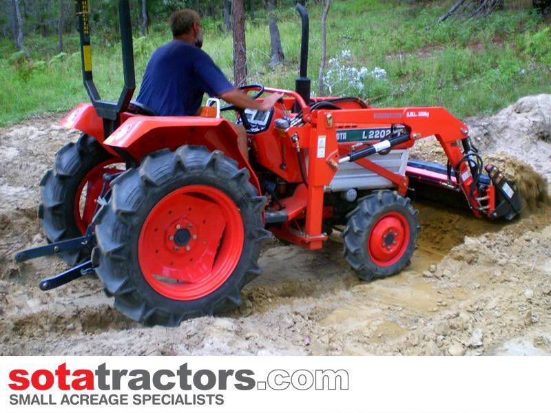 kubota l2202dt tractor + 4 in 1 loader + backhoe 644625 021