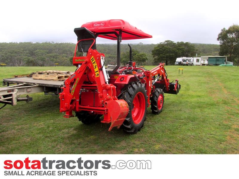 kubota l2402dt tractor + 4 in 1 loader + backhoe 646095 005