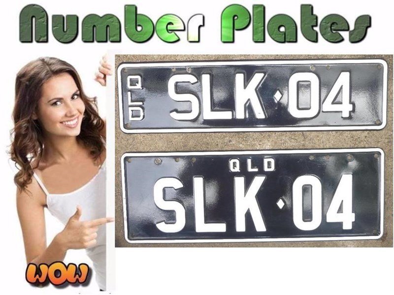 number plates slk 04 819636 001