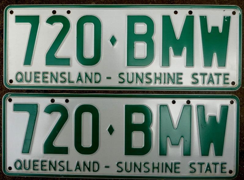 number plates 720 bmw 819646 001