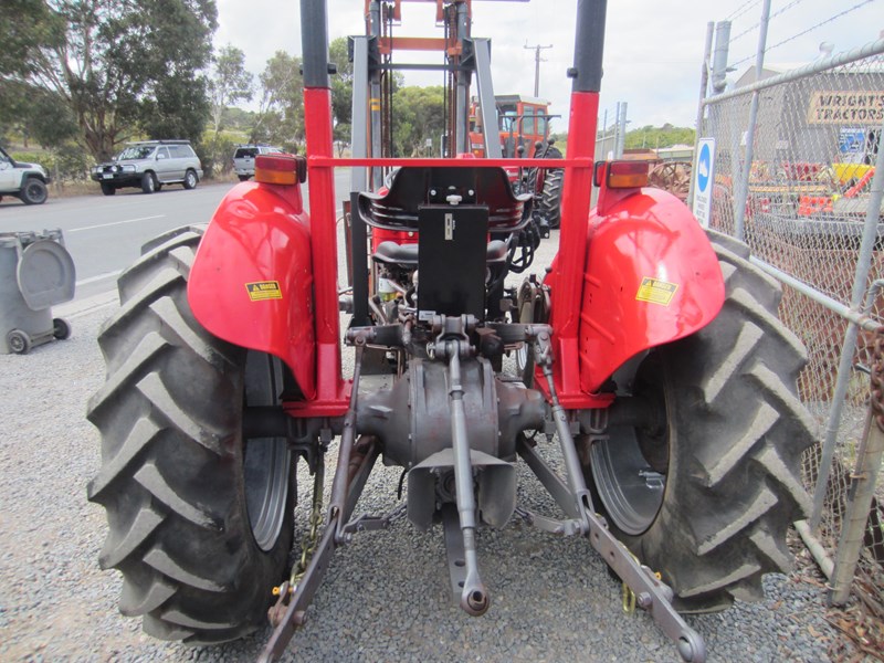 massey ferguson 240 tractor with front mount forklift 835976 009
