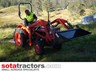 kubota l2201dt tractor + 4 in 1 loader + backhoe 644613 014