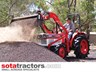 kubota l2402dt tractor + 4 in 1 loader + backhoe 646095 012