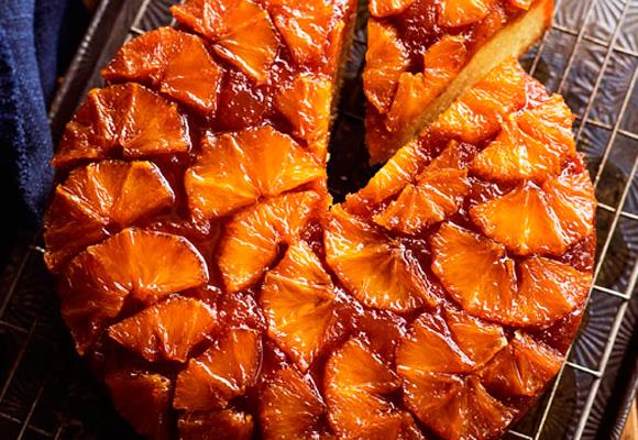 **Orange drippy syrup cake**
<br><br>
My mum used to make pineapple upside-down cake when I was a kid. This orange version is lovely – syrupy, sweet and satisfying.
<br><br>
[**Read the full recipe here**](https://www.womensweeklyfood.com.au/recipes/orange-drippy-syrup-cake-11512|target="_blank") 
