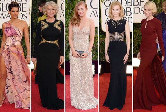 Halle Berry, Helen Mirren, Isla Fisher, Nicole Kidman and Naomi Watts.