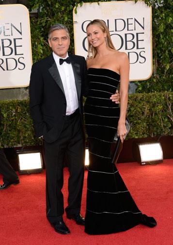 George Clooney and Stacy Keibler.