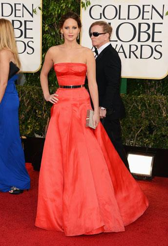 Jennifer Lawrence in Dior.
