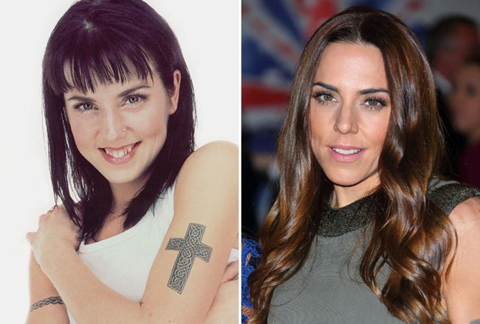 Mel C in 1997 and 2012.