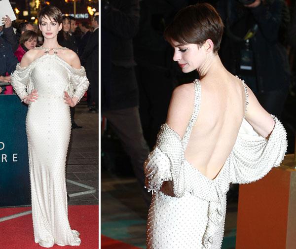Anne's daring Givenchy gown was stunning.