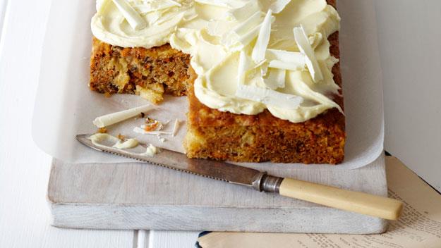 Carrot Cake with white chocolate icing