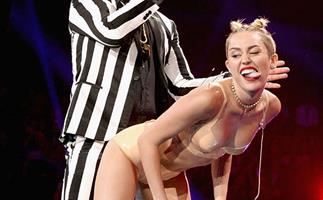 Miley Cyrus's performance at MTV Awards.