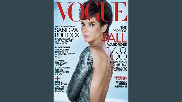 Sandra Bullock on the cover of US Vogue