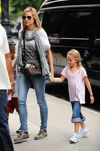 Heidi Klum with her daughter Leni.
