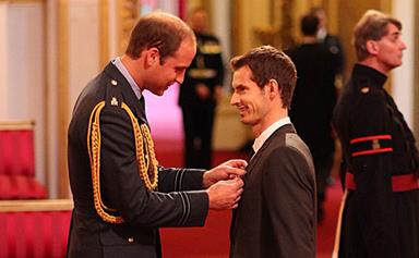 Prince William gives OBE to Andy Murray