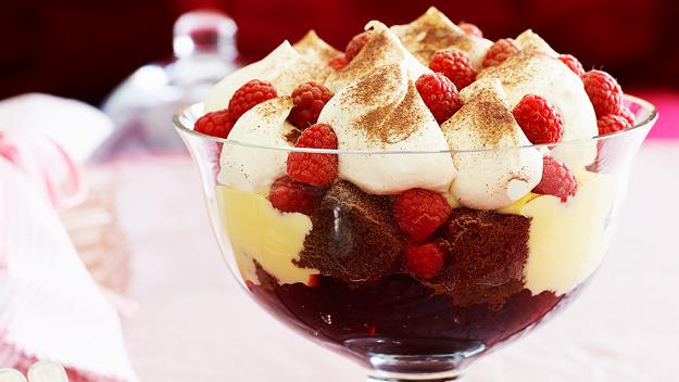 **[Chocolate raspberry trifle](https://www.womensweeklyfood.com.au/recipes/chocolate-raspberry-trifle-15837|target="_blank")**