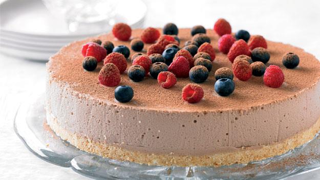 **[No-bake chocolate cheesecake](https://www.womensweeklyfood.com.au/recipes/no-bake-chocolate-cheesecake-20046|target="_blank")**

Is there anything better than a scrumptious chocolate cheesecake covered in fresh berries? The same cheesecake with no baking required is definitely one step better.