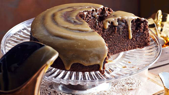 **[Golden syrup chocolate cake with fudge icing](https://www.womensweeklyfood.com.au/recipes/golden-syrup-chocolate-cake-with-fudge-icing-23955|target="_blank")**

The treacly richness of golden syrup adds a dark, caramel tone to this moist chocolate cake with fudge icing.