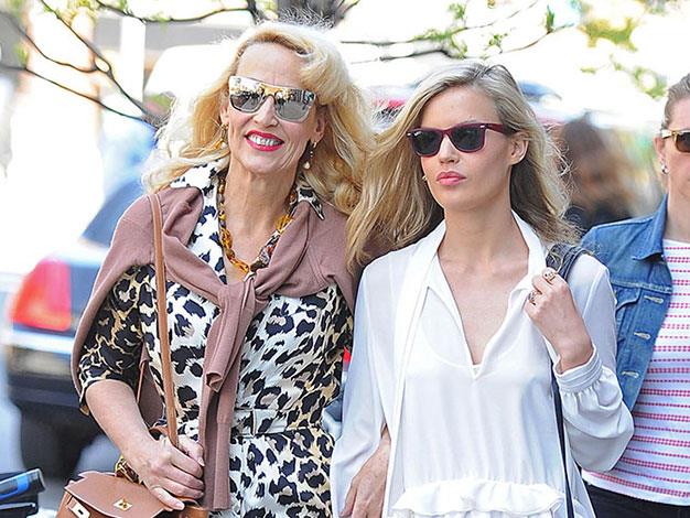 Jerry Hall and Georgia May Jagger.