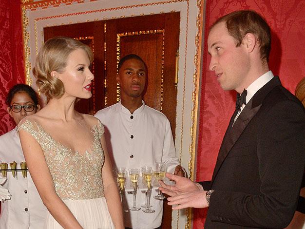 Taylor Swift described Prince William as "very funny" and said she was "very happy".