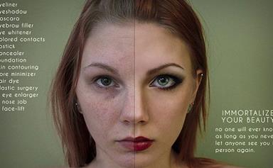 Artist reveals Photoshop deception in ads