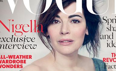 Nigella makeup free on cover of Vogue
