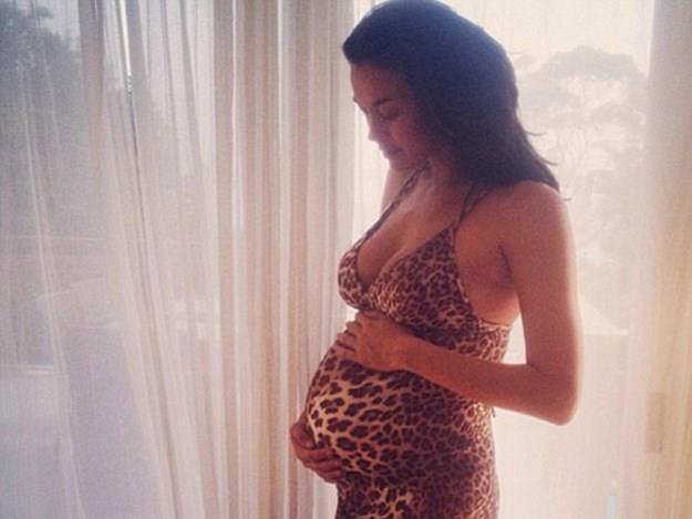 Gale was not shy about sharing her blossoming baby bump on social media with her fans.