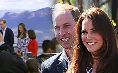 Prince William and Kate Middleton in the Blue Mountains