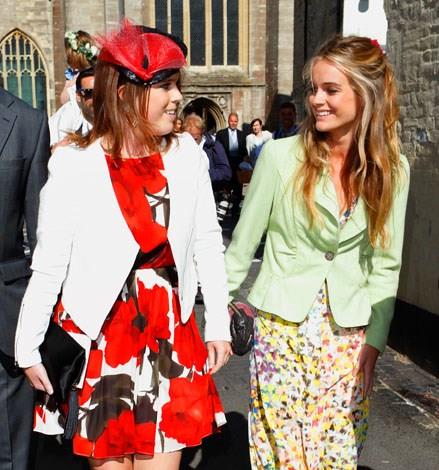 Cressida with her old friend Princess Eugenie in June 2013.