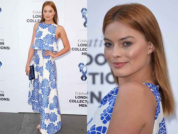 Margot Robbie at the One For The Boys charity ball in London.