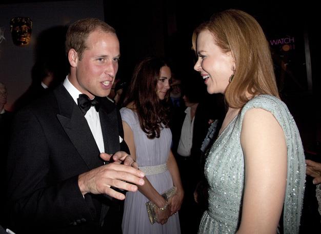 Nicole Kidman and Prince William seemed to be enjoying a laugh together when they crossed paths in 2011.