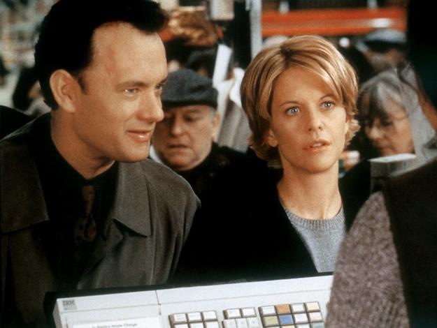 The pair have a much more fiery relationship in You've Got Mail and much more screen time together.