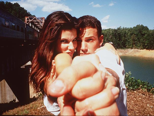 Sandra's playful nature makes her a constant hit with her male co-stars, particularly with Ben Affleck from Forces of Nature.