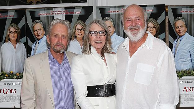  Diane Keaton with And So It Goes co-star Michael Douglas and director Rob Reiner. 