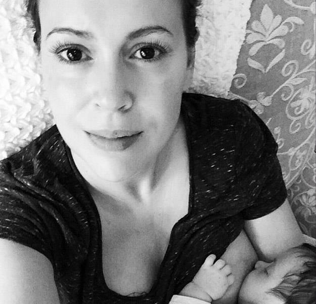 Alyssa shared this photo feeding her daughter, Elizabella Dylan