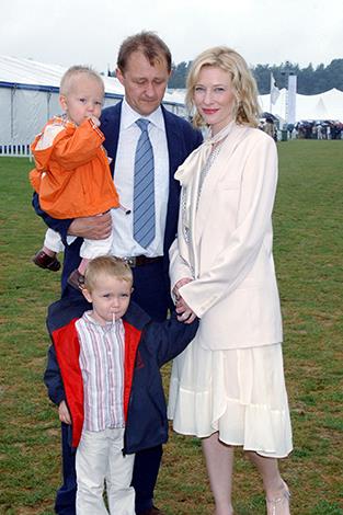 The happy family at the races. They have since added two new additions, son Ignatius and their new baby girl.
