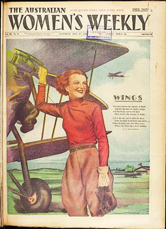 The first issues, covered by a painting of an Amelia Earhart-esque figure boasted the latest gossip, swimsuits and dances, alongside articles on etiquette and smoking at the dinner table.