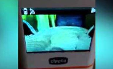 ‘Ghost’ filmed floating over baby’s cot