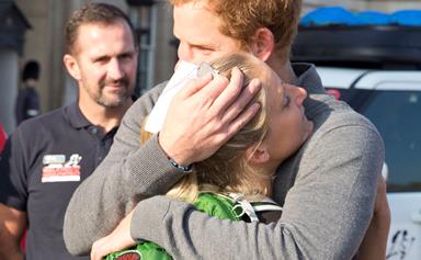 'Humbled' Prince Harry shares emotional moment with injured veteran