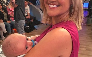 Sarah Harris brings out her adorable son on Studio 10