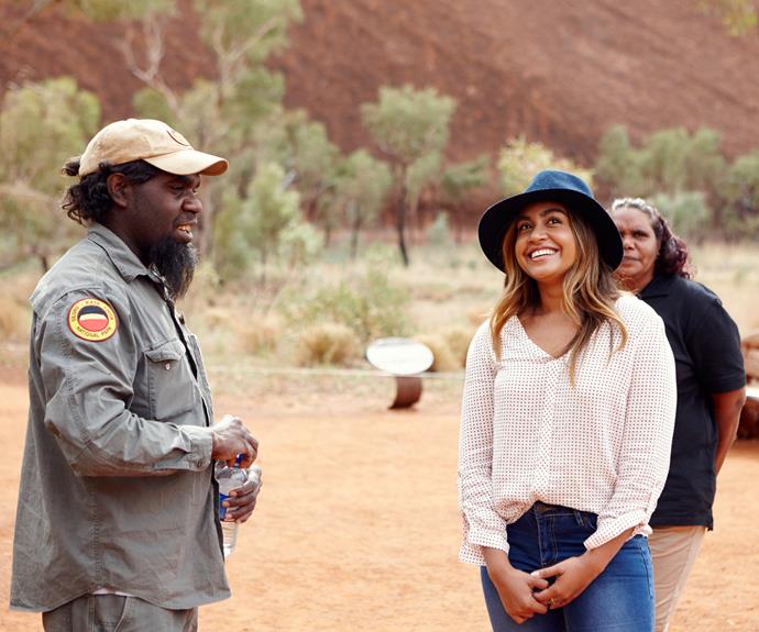 Behind the scenes with Jessica Mauboy in Uluru