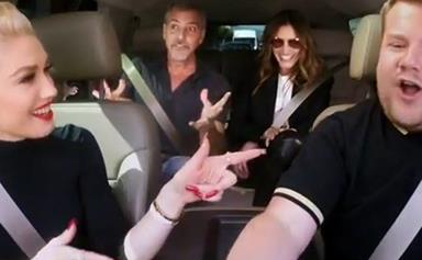 George Clooney and Julia Roberts crash Gwen Stefani's carpool karaoke
