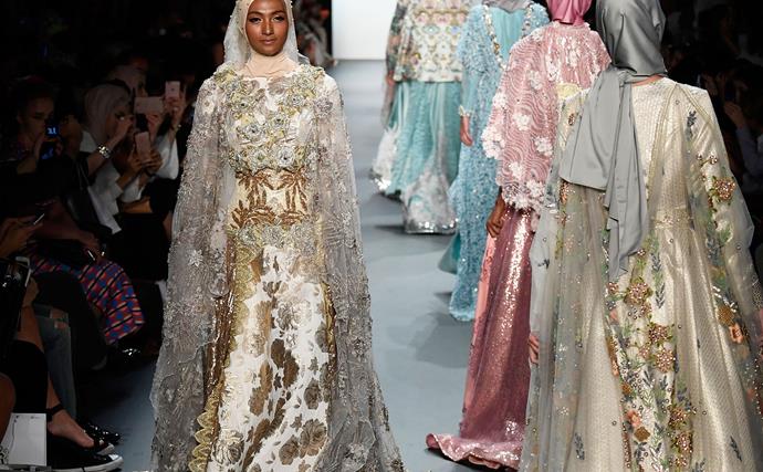 Hijabs on catwalk making New York Fashion Week history