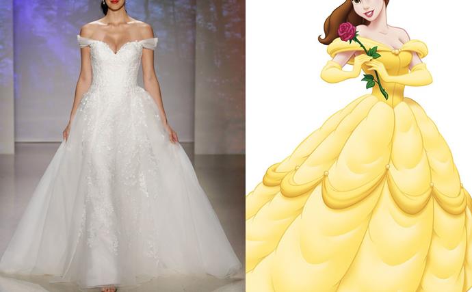 These Disney Princess-inspired wedding gowns are positively dreamy