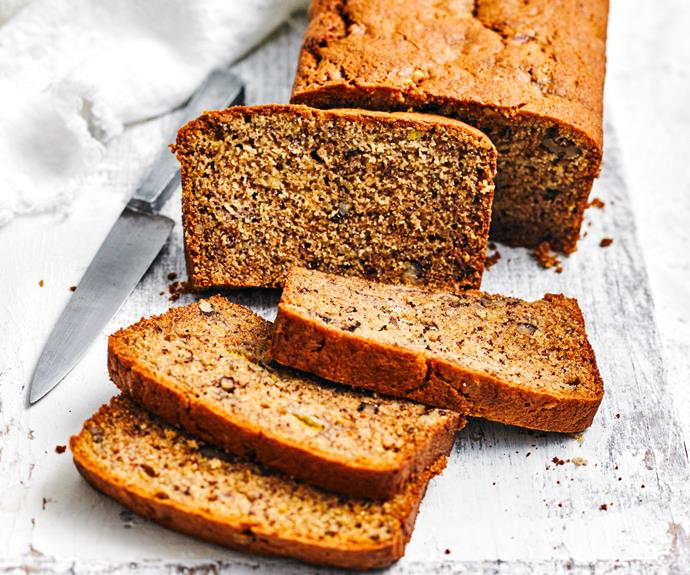 This [banana bread](https://www.womensweeklyfood.com.au/recipes/banana-bread-recipe-10338|target="_blank") is beautiful fresh from the oven but possibly even better toasted and slathered with butter. Decisions, decisions...