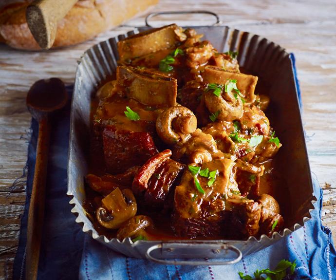 **[Slow-cooked beef rib bourguignon](https://www.womensweeklyfood.com.au/recipes/slow-cooked-beef-rib-bourguignon-28673|target="_blank")**

The addition of tender beef ribs in this traditional French dish brings a wonderful flavour and texture to the classic beef bourguignon. Serve it straight out of the slow cooker with a side of mashed potato or crusty bread.
