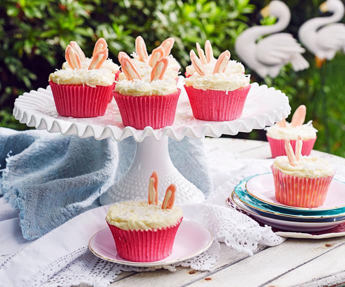 white chocolate easter bunny cupcakes recipe
