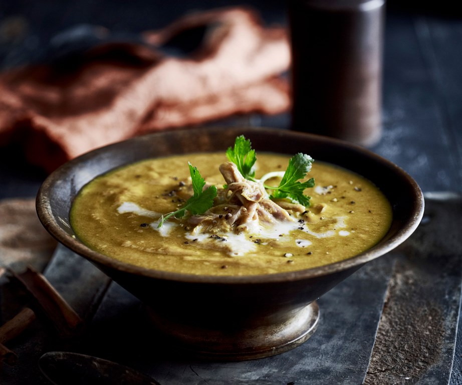 An English take on a traditional Indian dish, [chicken mulligatawny](https://www.womensweeklyfood.com.au/recipes/chicken-mulligatawny-11584|target="_blank") is a spicy, warming dish perfectly suited to a long slow stew in your slow cooker. Fun fact: "mulligatawny" is an English word that emerged from the Tamil name for the dish, "miḷagāy taṇṇi", which means "pepper water".